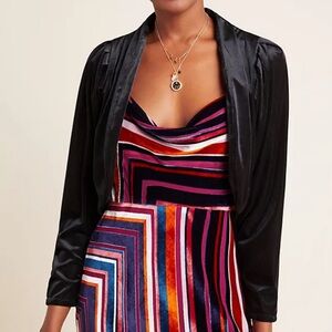 Anthropologie Amadi Verity Velvet Cropped Jacket